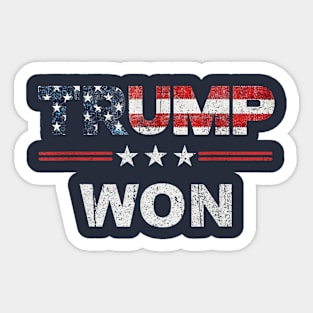 Trump Won 2024 Sticker